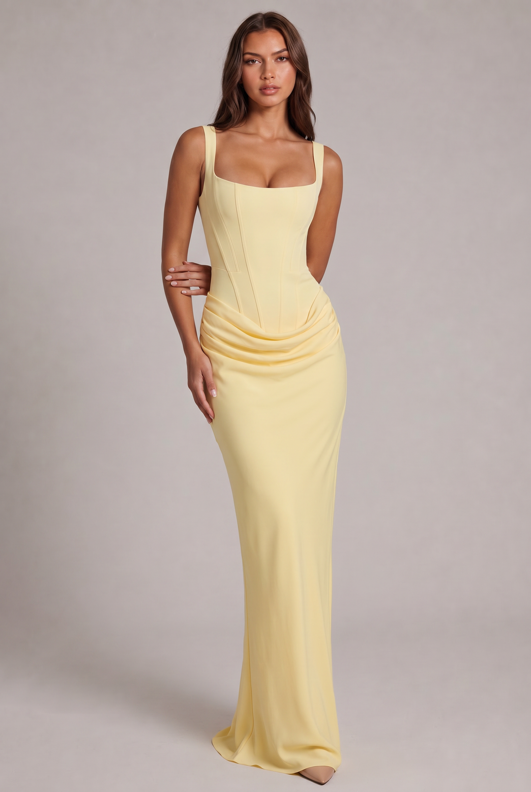 Nalise – Korsett-Lyocell-Maxikleid