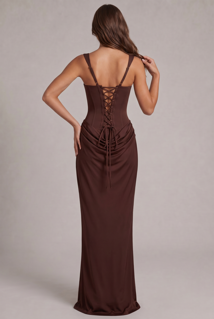 Nalise – Korsett-Lyocell-Maxikleid