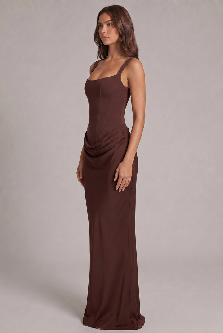 Nalise – Korsett-Lyocell-Maxikleid