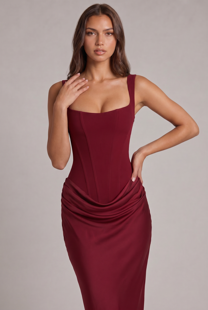 Nalise – Korsett-Lyocell-Maxikleid