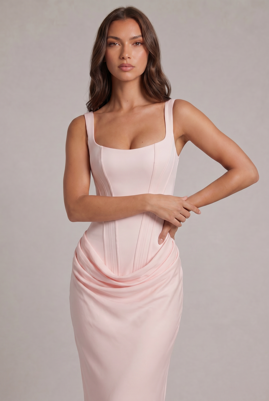 Nalise – Korsett-Lyocell-Maxikleid
