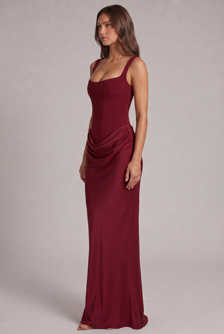 Nalise – Korsett-Lyocell-Maxikleid