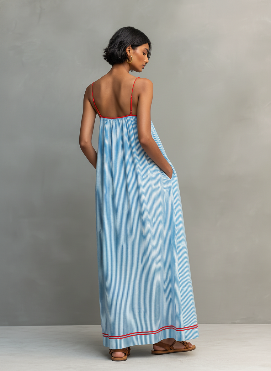 Iverra – drapiertes gewebtes Kleid