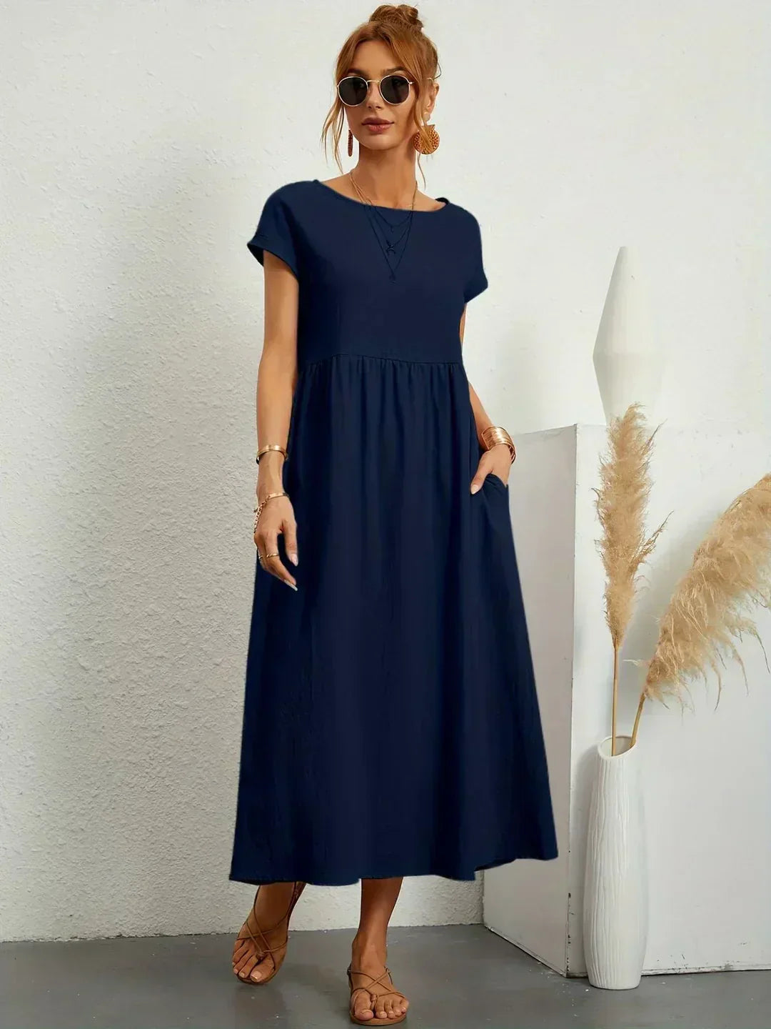 Calira - Midi Cotton Dress