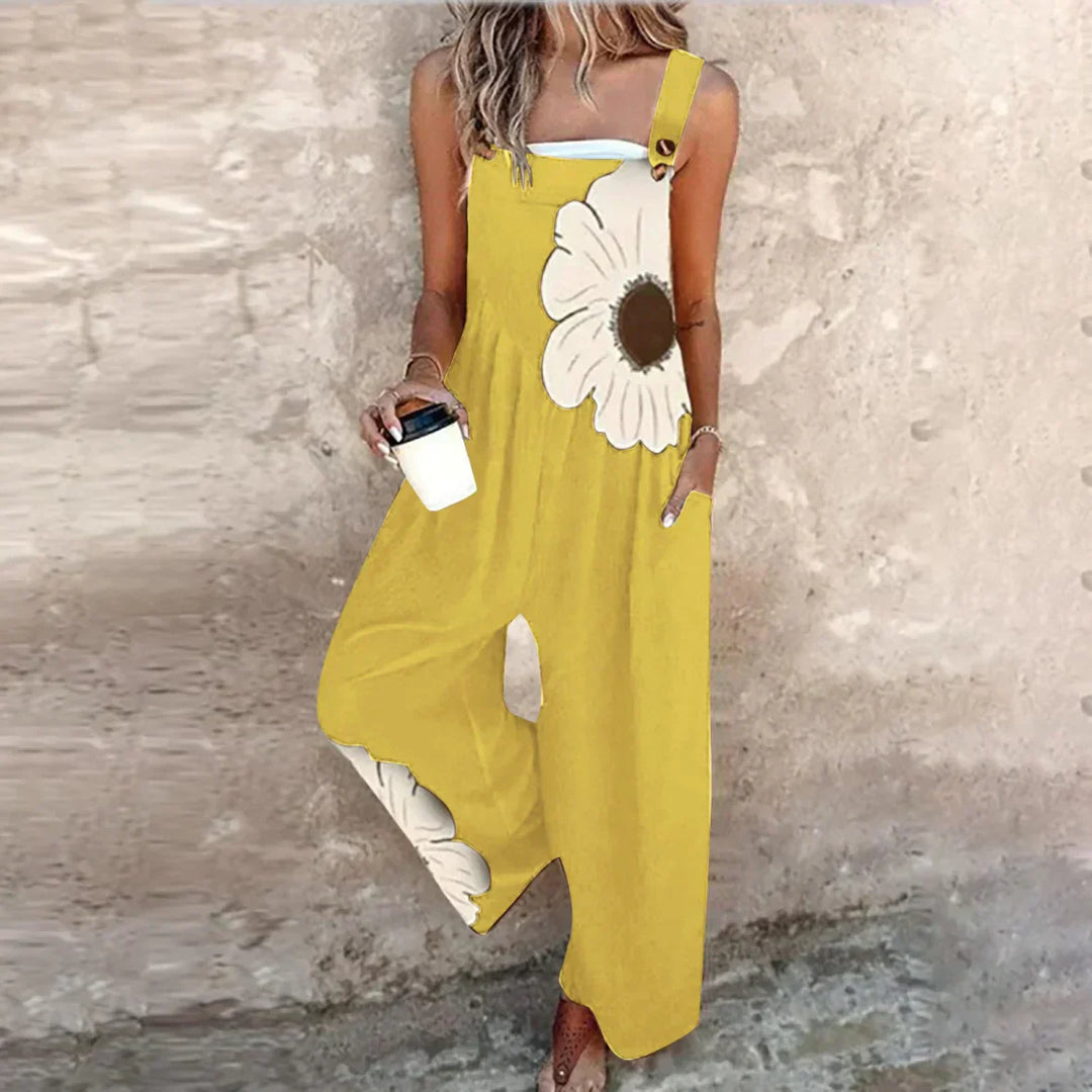 Tivara – Bedruckter Jumpsuit mit weitem Bein