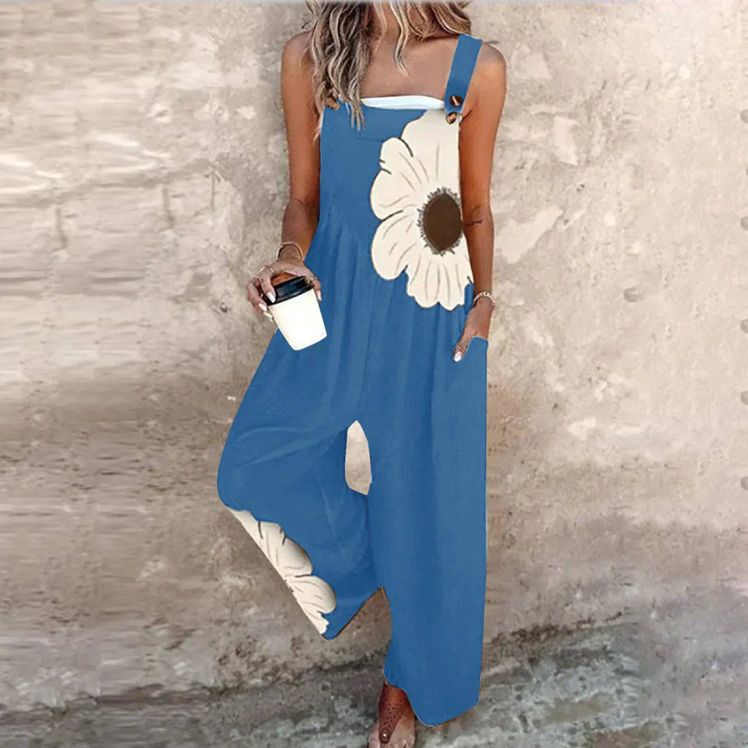 Tivara – Bedruckter Jumpsuit mit weitem Bein