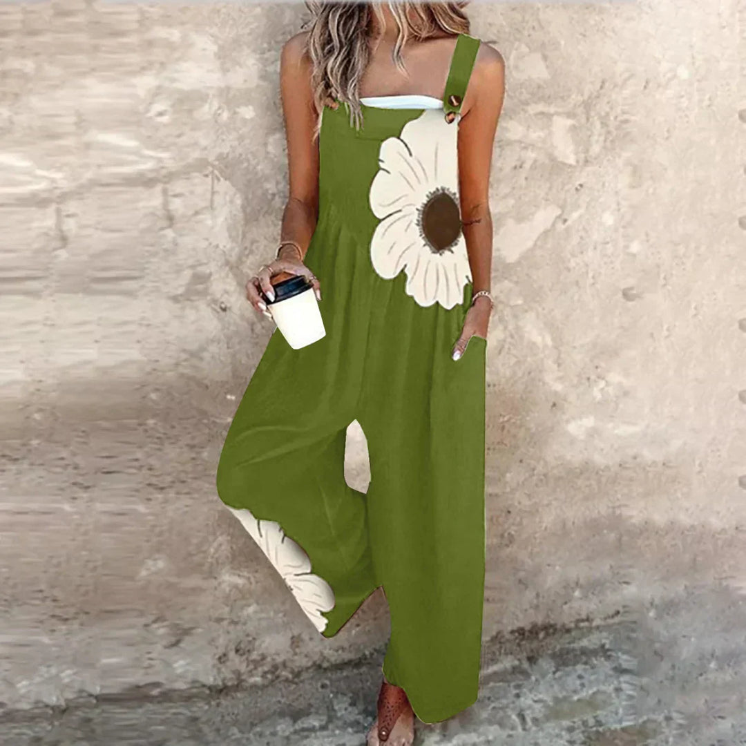 Tivara – Bedruckter Jumpsuit mit weitem Bein