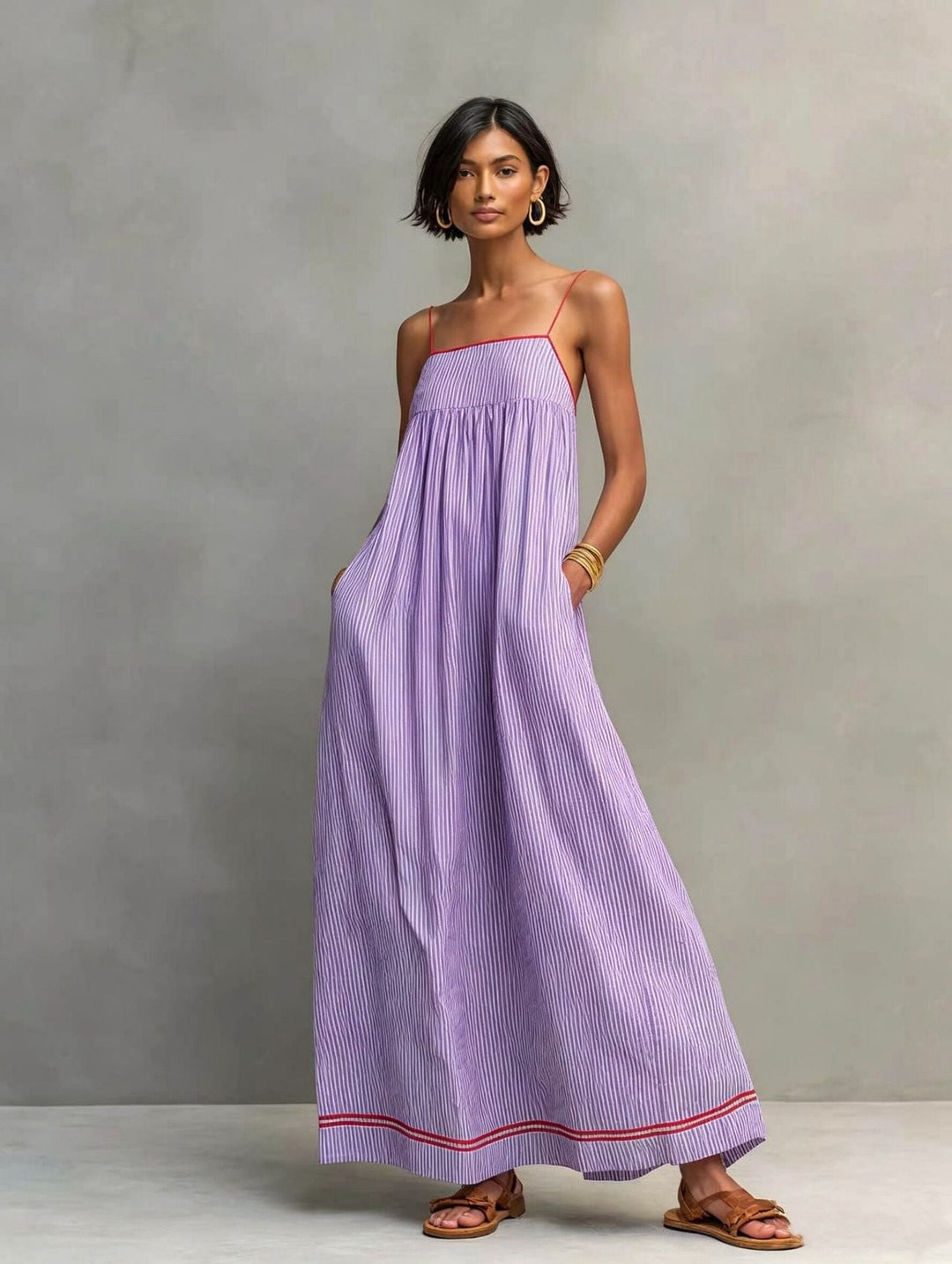 Iverra – drapiertes gewebtes Kleid