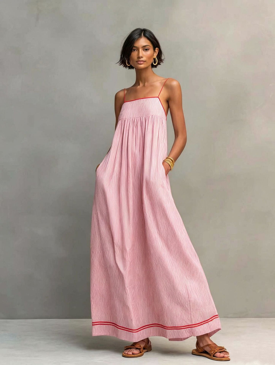 Iverra – drapiertes gewebtes Kleid