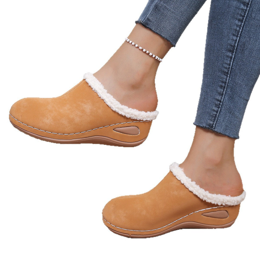 Mireva – Sandalen mit breiter Zehenpartie und Fellfutter