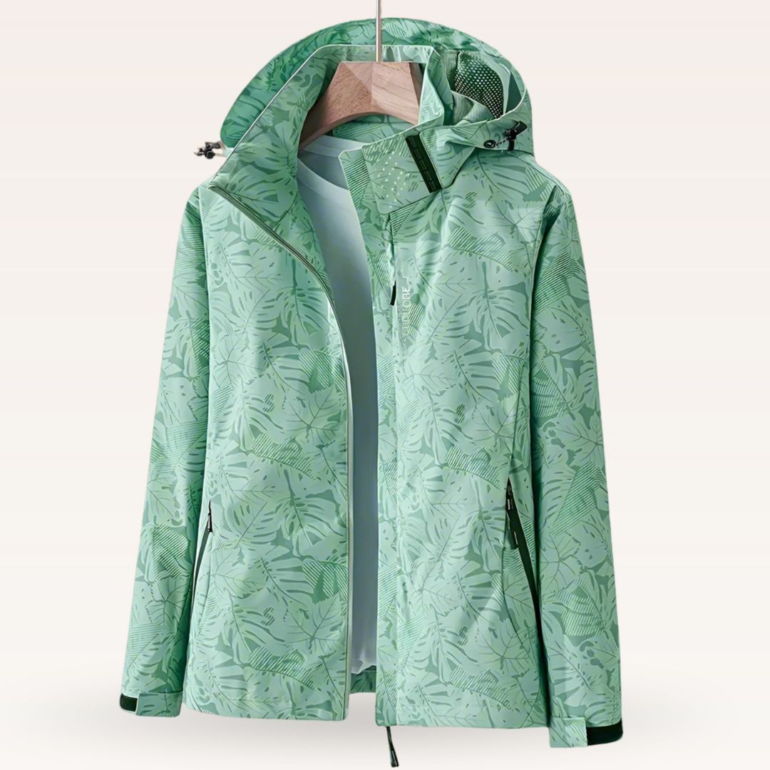 Luniva – Wasserabweisende Jacke mit Blattmuster