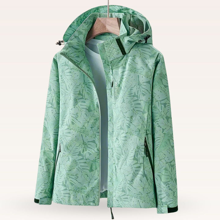 Luniva – Wasserabweisende Jacke mit Blattmuster