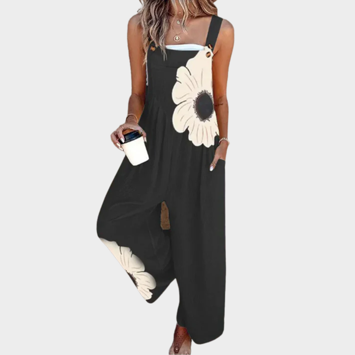 Tivara – Bedruckter Jumpsuit mit weitem Bein