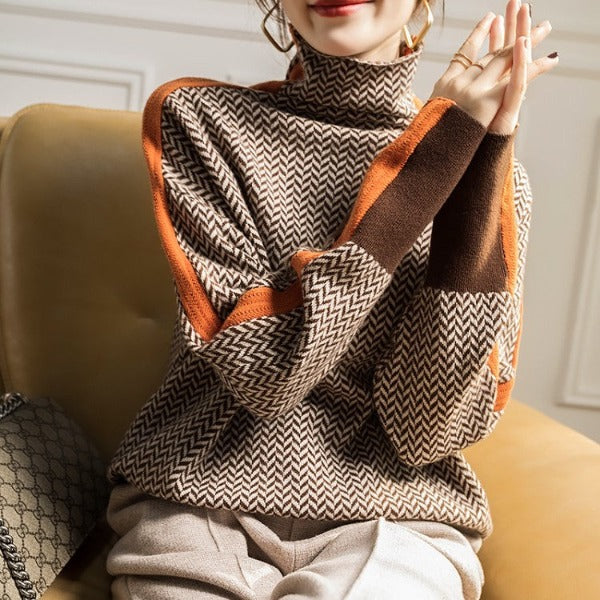 Reniva – Rollkragen-Strickpullover