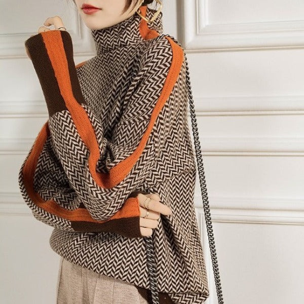 Reniva – Rollkragen-Strickpullover