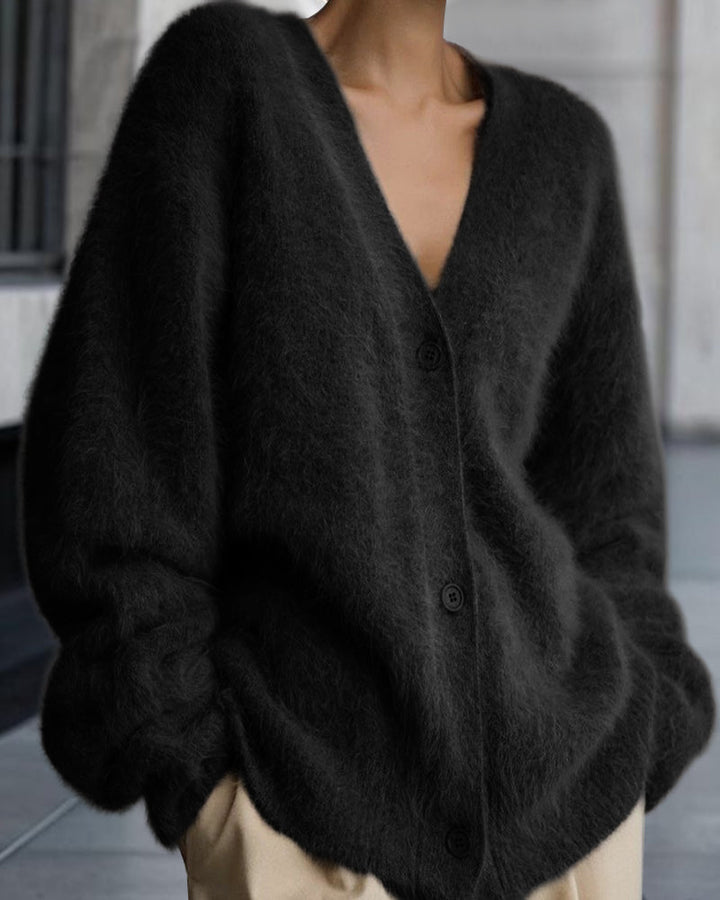 Vesina – Strickjacke mit überschnittenen Schultern