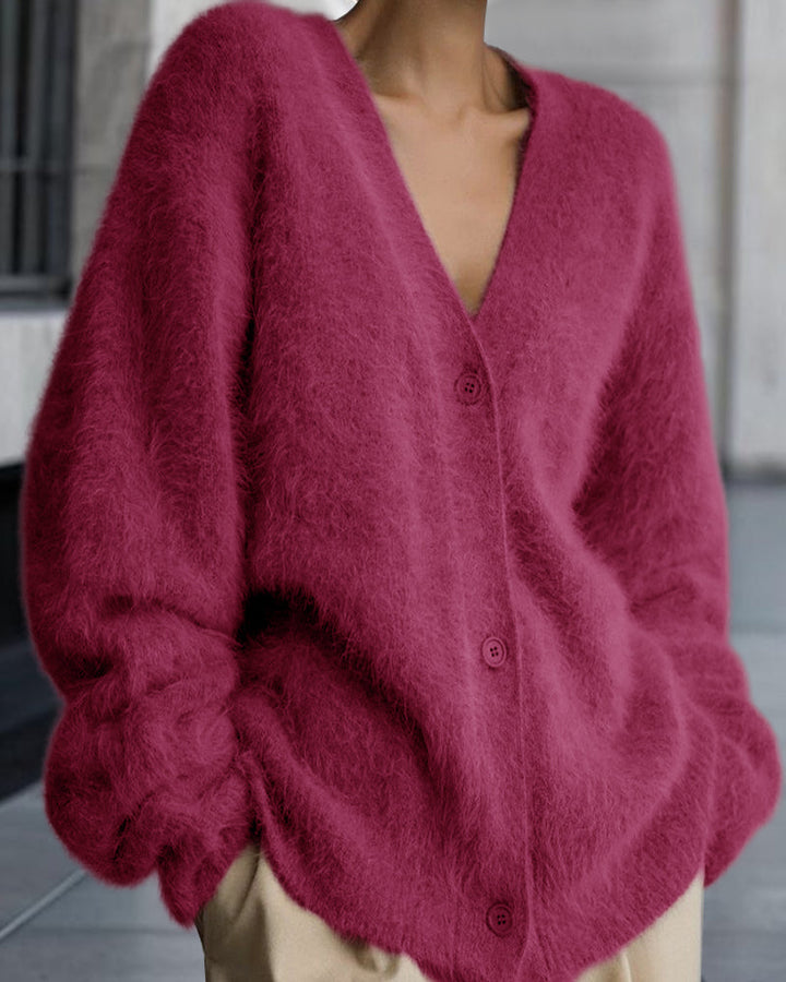 Vesina – Strickjacke mit überschnittenen Schultern