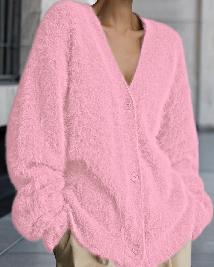 Vesina – Strickjacke mit überschnittenen Schultern