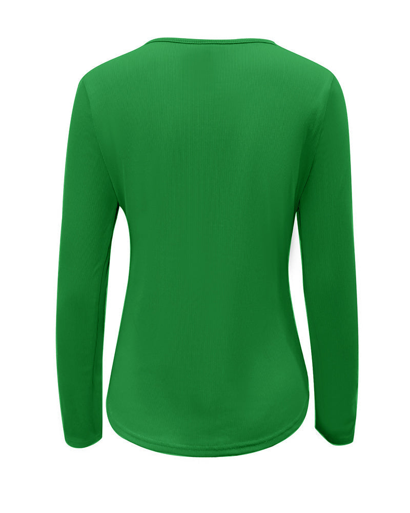 Novira – mit Halbreißverschluss, Jersey-Stricktop