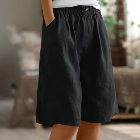 Mevira – Mit elastischem Bund gewebte Shorts