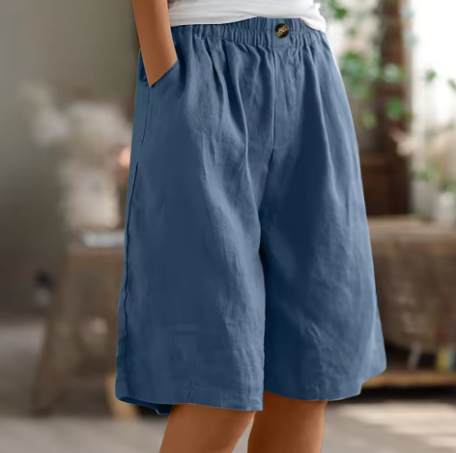 Mevira – Mit elastischem Bund gewebte Shorts