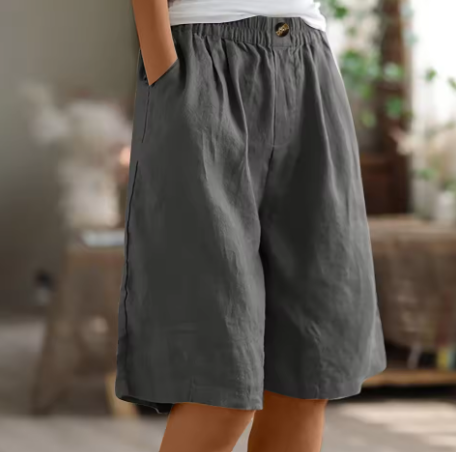 Mevira – Mit elastischem Bund gewebte Shorts