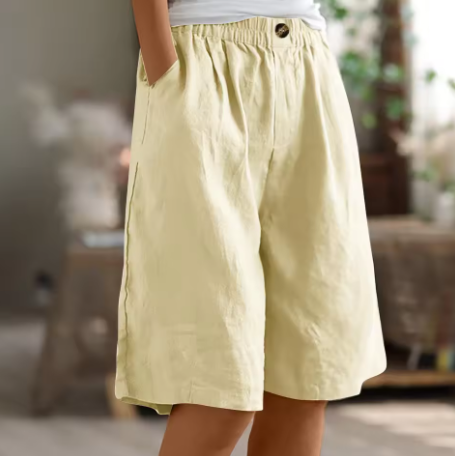 Mevira – Mit elastischem Bund gewebte Shorts