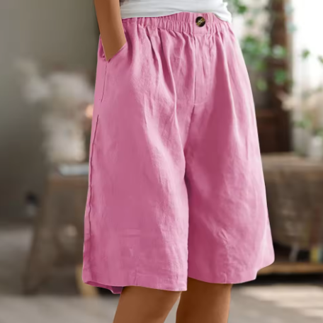 Mevira – Mit elastischem Bund gewebte Shorts