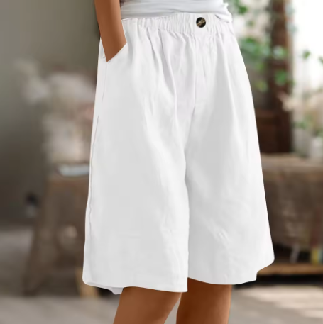 Mevira – Mit elastischem Bund gewebte Shorts
