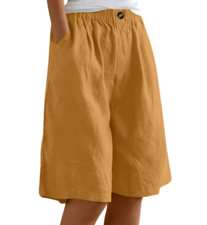Mevira – Mit elastischem Bund gewebte Shorts