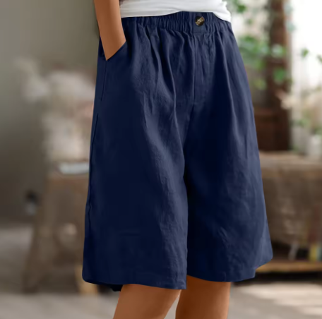 Mevira – Mit elastischem Bund gewebte Shorts