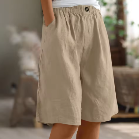 Mevira – Mit elastischem Bund gewebte Shorts