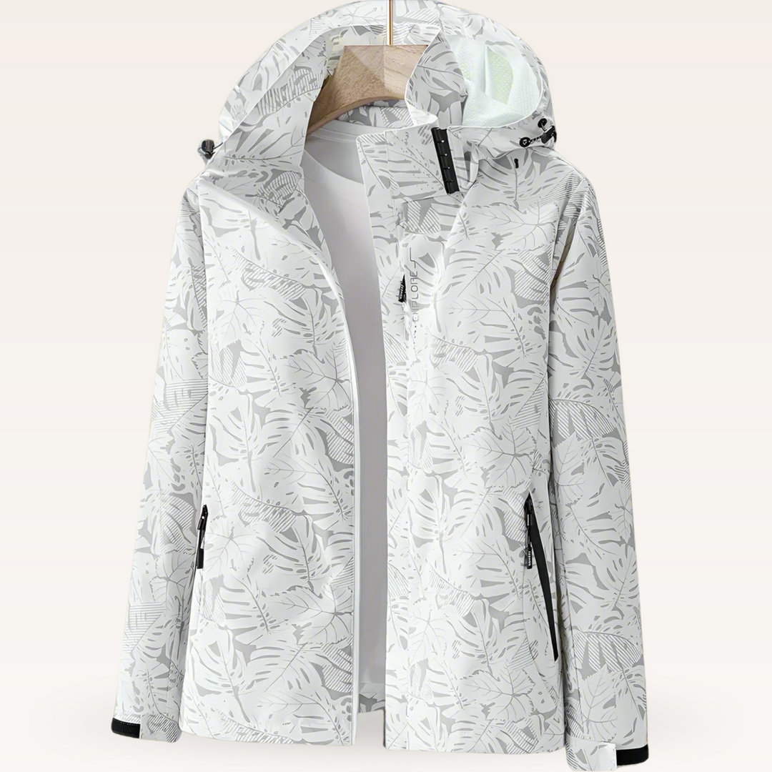Luniva – Wasserabweisende Jacke mit Blattmuster