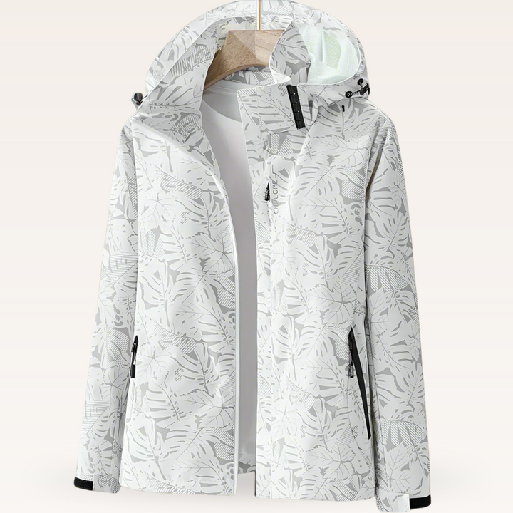 Luniva – Wasserabweisende Jacke mit Blattmuster