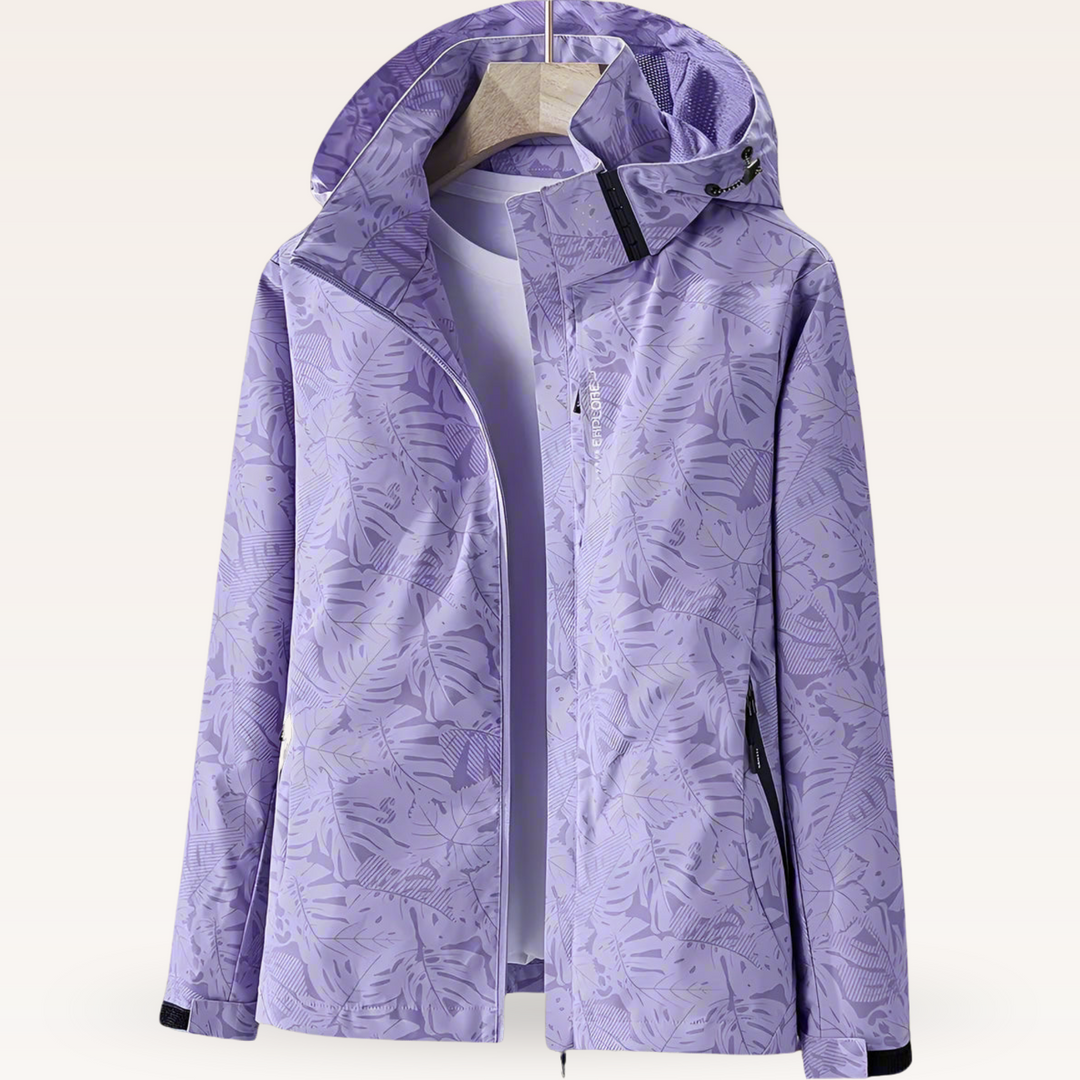Luniva – Wasserabweisende Jacke mit Blattmuster