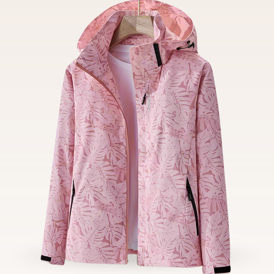Luniva – Wasserabweisende Jacke mit Blattmuster