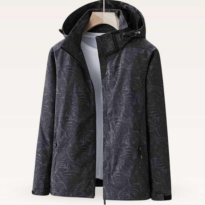 Luniva – Wasserabweisende Jacke mit Blattmuster