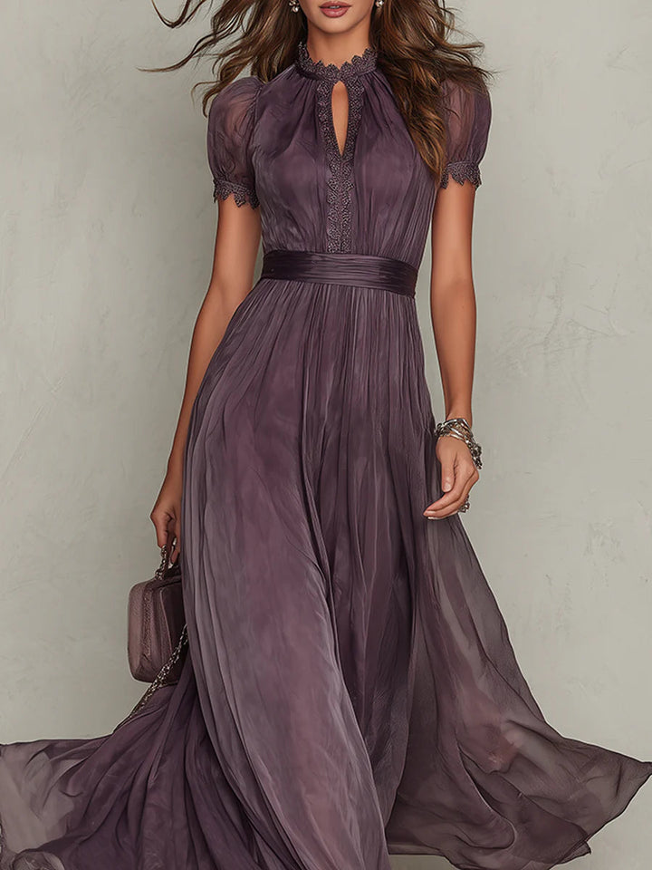 Mireva – Chiffonkleid mit Tropfenausschnitt