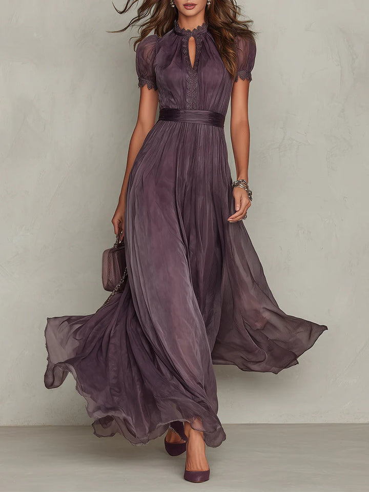 Mireva – Chiffonkleid mit Tropfenausschnitt