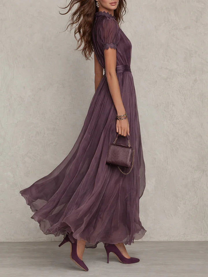 Mireva – Chiffonkleid mit Tropfenausschnitt