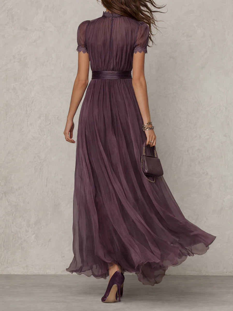 Mireva – Chiffonkleid mit Tropfenausschnitt