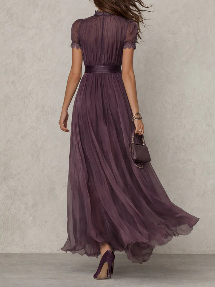 Mireva – Chiffonkleid mit Tropfenausschnitt