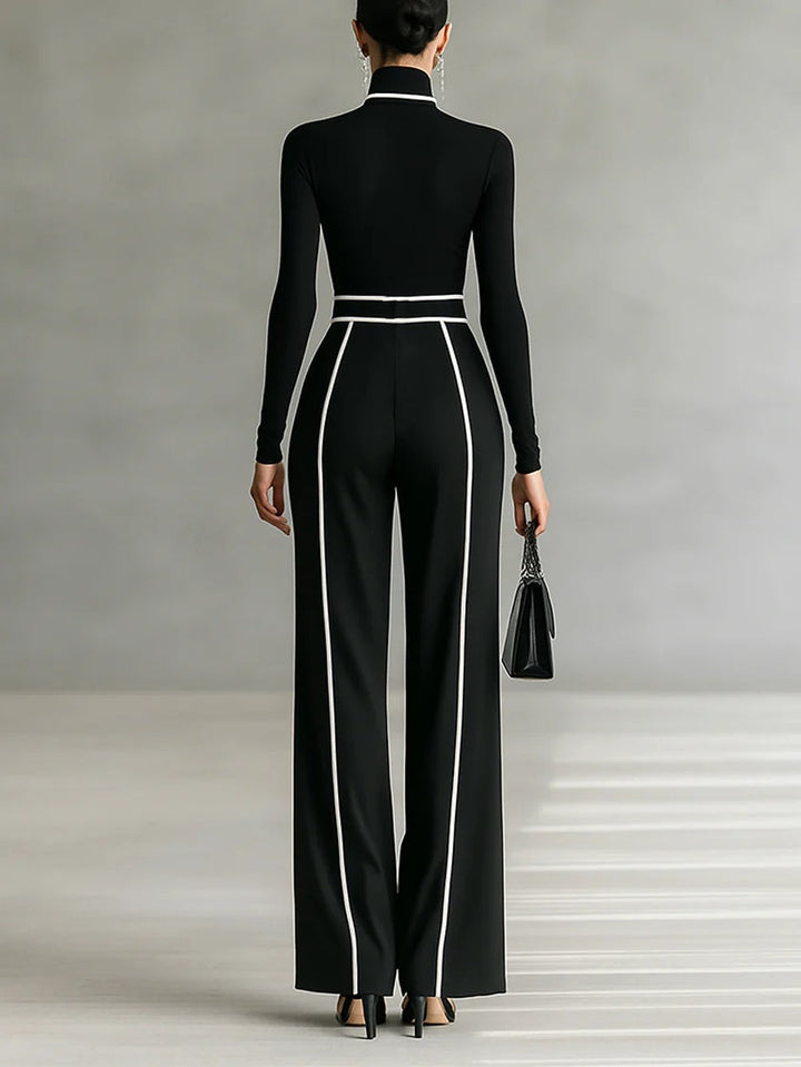 High-Neck Knit Set