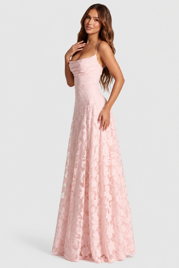 Nerila – erhabenes Blumenspitzenkleid
