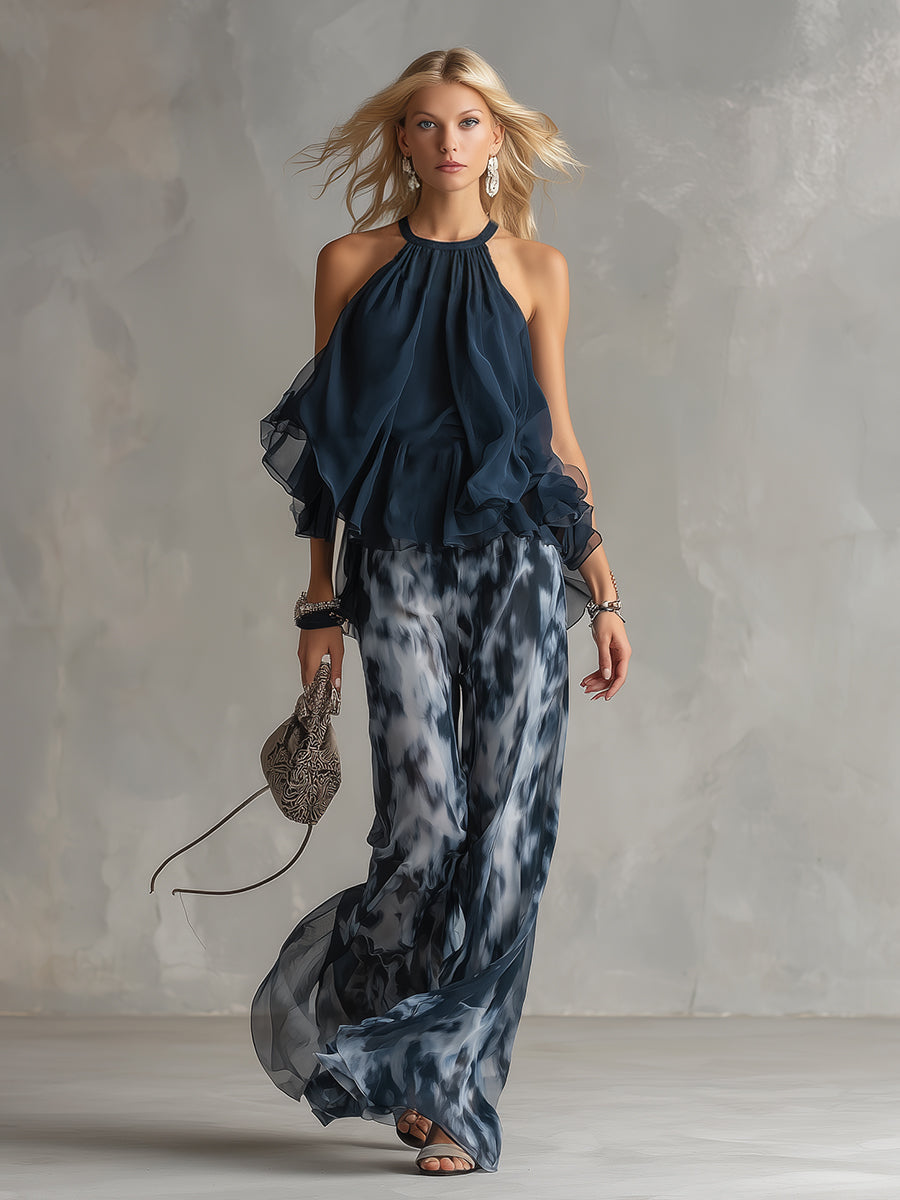 Rivana – Neckholder-Chiffon-Set