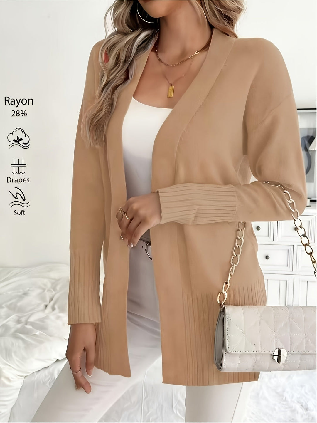 Tivora – lange Strickjacke