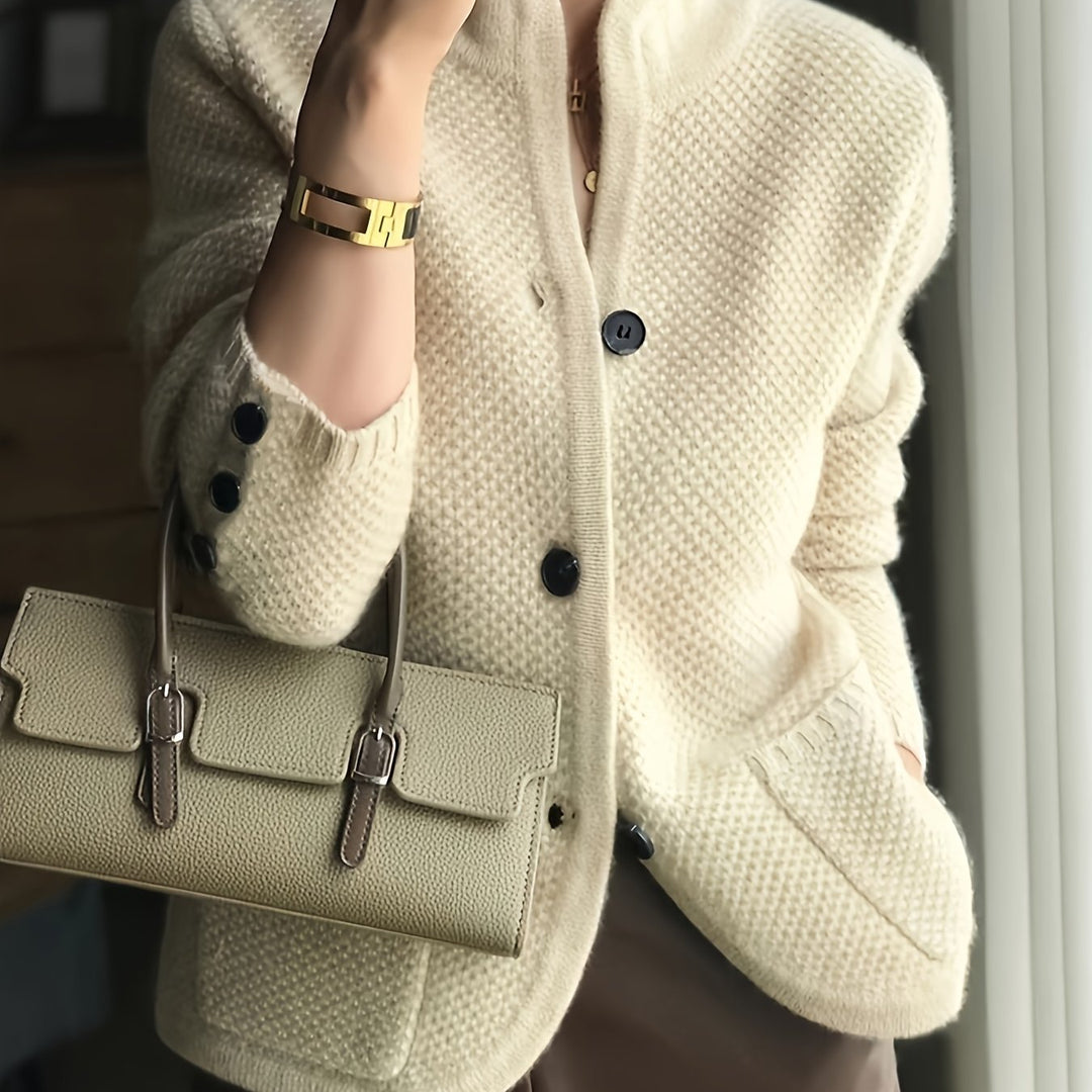 Avenya – Stehkragen-Strickpullover