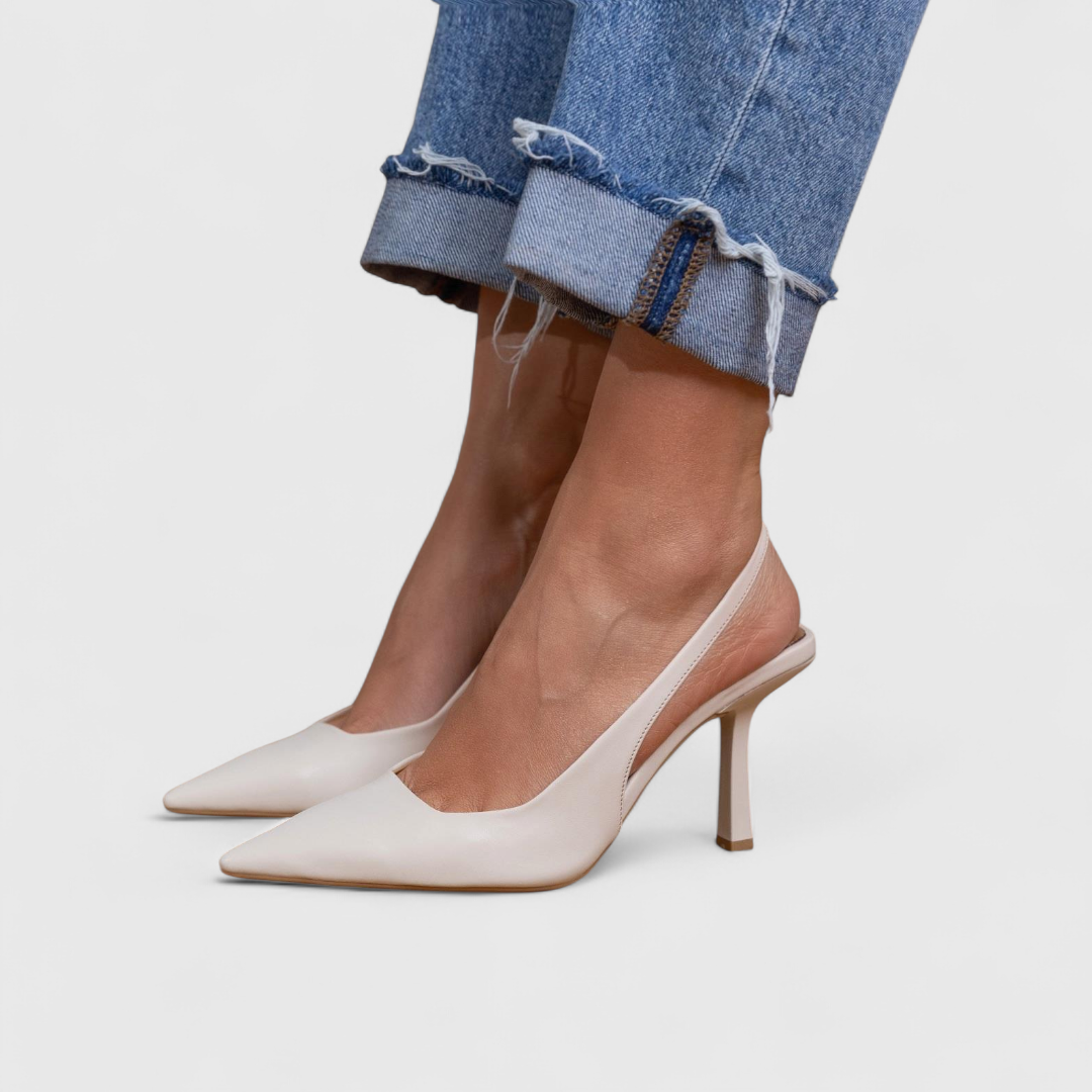Kalira - Slingback Leopard Print Heels