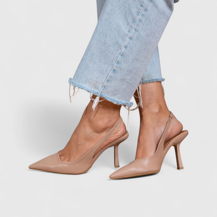 Kalira - Slingback Leopard Print Heels