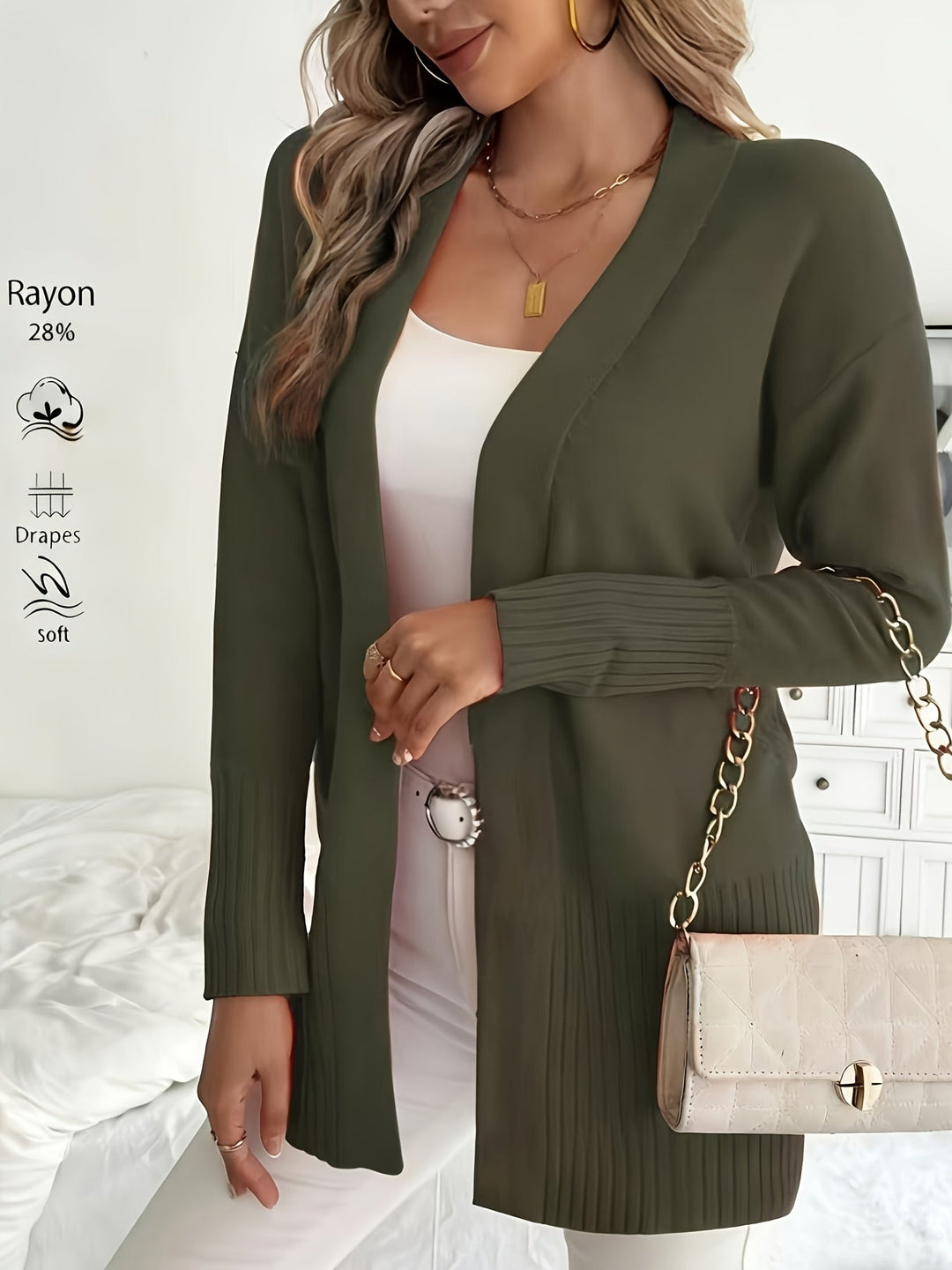 Tivora – lange Strickjacke